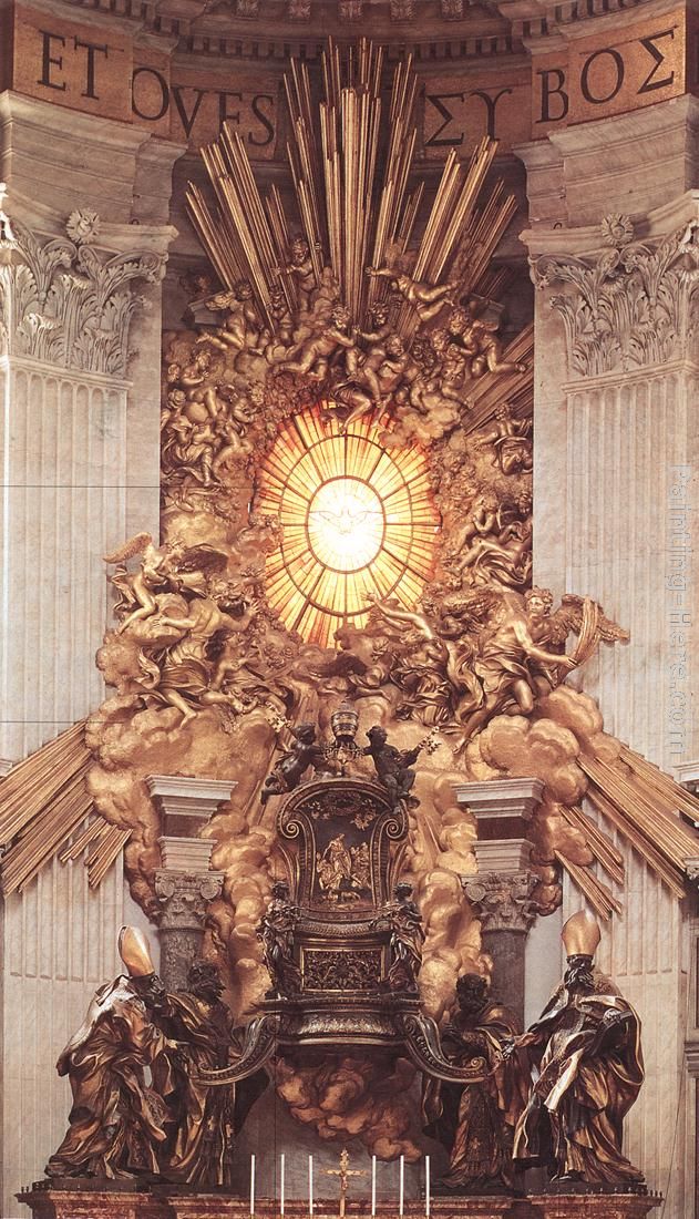 The Throne of Saint Peter painting - Gian Lorenzo Bernini The Throne of Saint Peter art painting